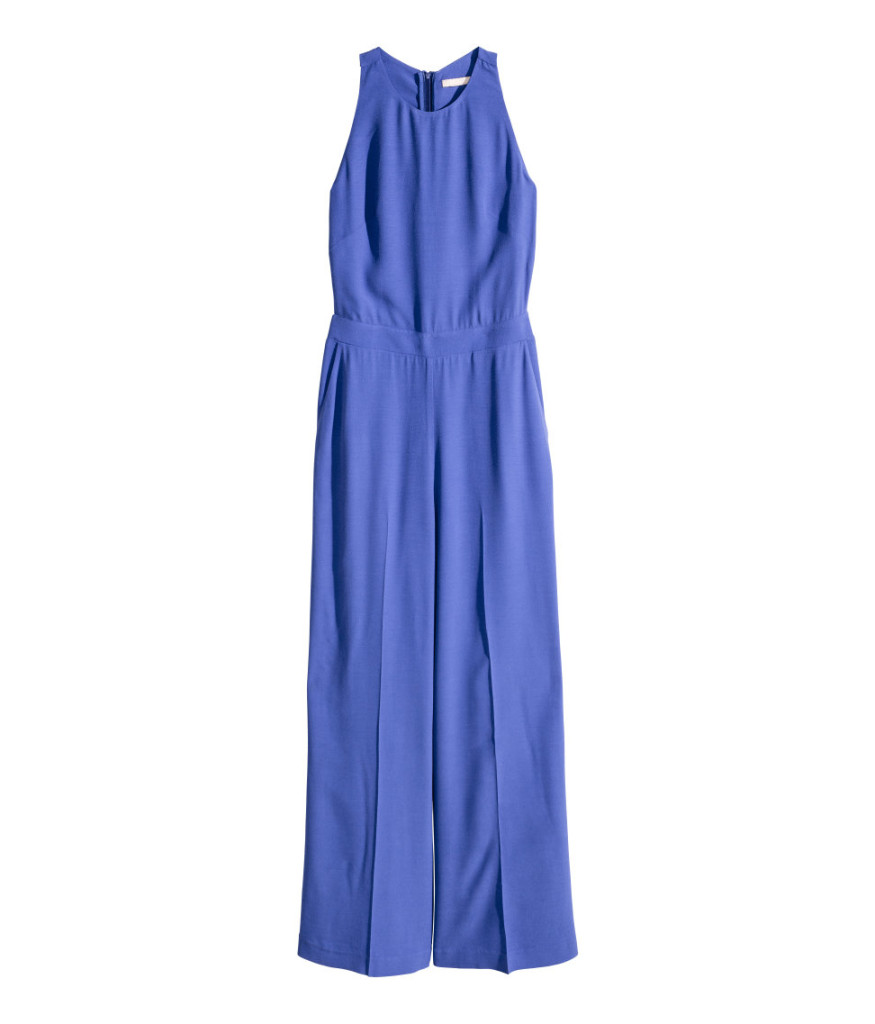 Blauer Jumpsuit aus Viskose, H&M (günstige Mode Online kaufen), 