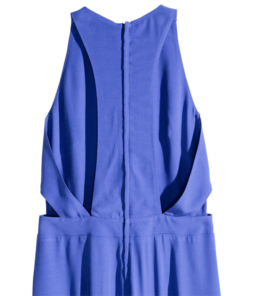 Jumpsuit von H&M, Rückenseite (Kleidung mit Schnäpchen kaufen).