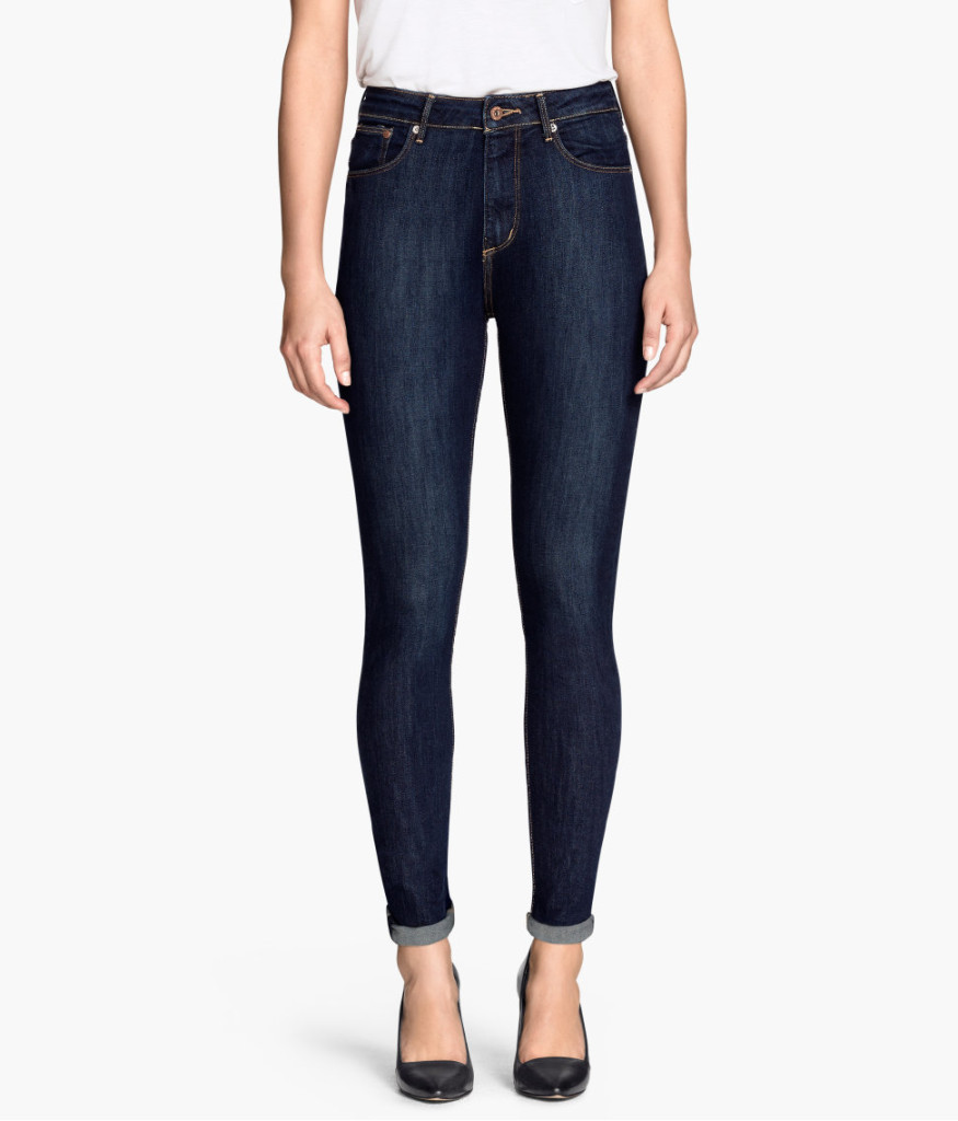Skinny High Waist Jeans (mit hoher Tailie), H&M (Mode Online günstig kaufen).